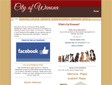 Tablet Screenshot of cityofwenona.org